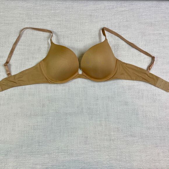 Soma Padded Bra 34B Beige Plunge Push Up Coverage Underwire Bra Ravishing Soma - Picture 4 of 12